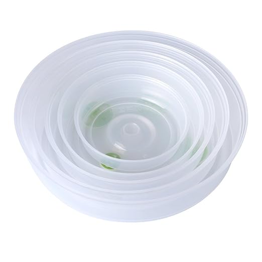 Bekith 5 unidades para plato de microondas Covers - 5 Tamaños ...