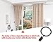T O K G O Curtain Rings with Clips Rustproof Metal Decorative Drapery Rings Hooks 1.5 Inch Interior Diameter, Set of 40