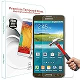 PThink® 0.3mm Ultra-thin Tempered Glass Screen Protector for Samsung Galaxy Mega 2 / SM-G750F with 9H Hardness/Anti-scratch/Fingerprint resistant (Samsung Galaxy Mega 2)