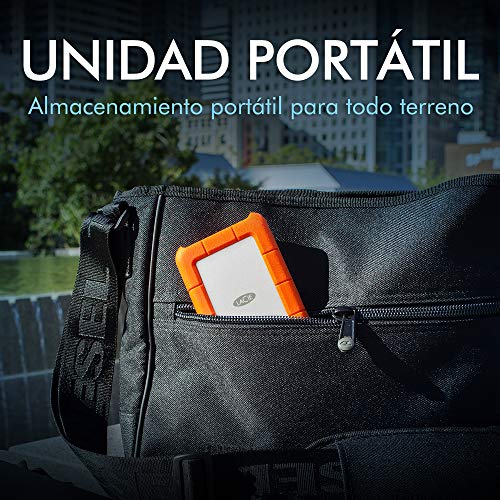 LaCie-Rugged-USB-C-4-TB-Disco-duro-externo-HDD-portatil-USB-30-unidad-resistente-a-caidas-golpes-polvo-y-lluvia-para-Mac-y-PC-suscripcion-de-1-mes-a-Adobe-CC-STFR4000800