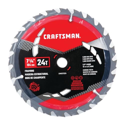 CRAFTSMAN 7-1/4 Inch 24T Carbide Circular Saw Blade for Framing (CMAS372524) photo 11
