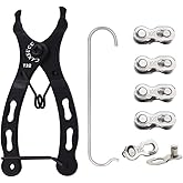 Saipor Bicycle Chain Repair Tool Kit, Bike Link Plier with 5 Pairs Quick Link Bicycle Chain Joint Connector Reusable MTB Magi