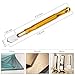Adevena 5mm-15mm Metal Handle Pencil Style Oil Feed Tungsten Carbide Tip Glass Cutter Cutting Tools, Mosaic/Tiles/Stained Glass Cutting Tool(Gold)