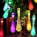 Icicle Halloween Solar String Lights, 24.6ft Solar Outdoor Lights with 40 Waterproof LED, 8 Modes Decoration Lights for Garden, Patio, Lawn, Gazebo, Fence, Wedding, Holiday, Party (Multi-Color)