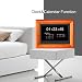 Digital Picture Frames SZSUPER 7 inch Digital Photo Frame High Resolution LCD Electronic Picture Frames with Video Player Calendar Auto On/Off Timer with Remote Control Digital Frame (Wooden)thumb 3