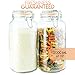 Galashield Glass Jars with Airtight Lids Leak Proof Rubber Gasket (Set of 2-67 oz)