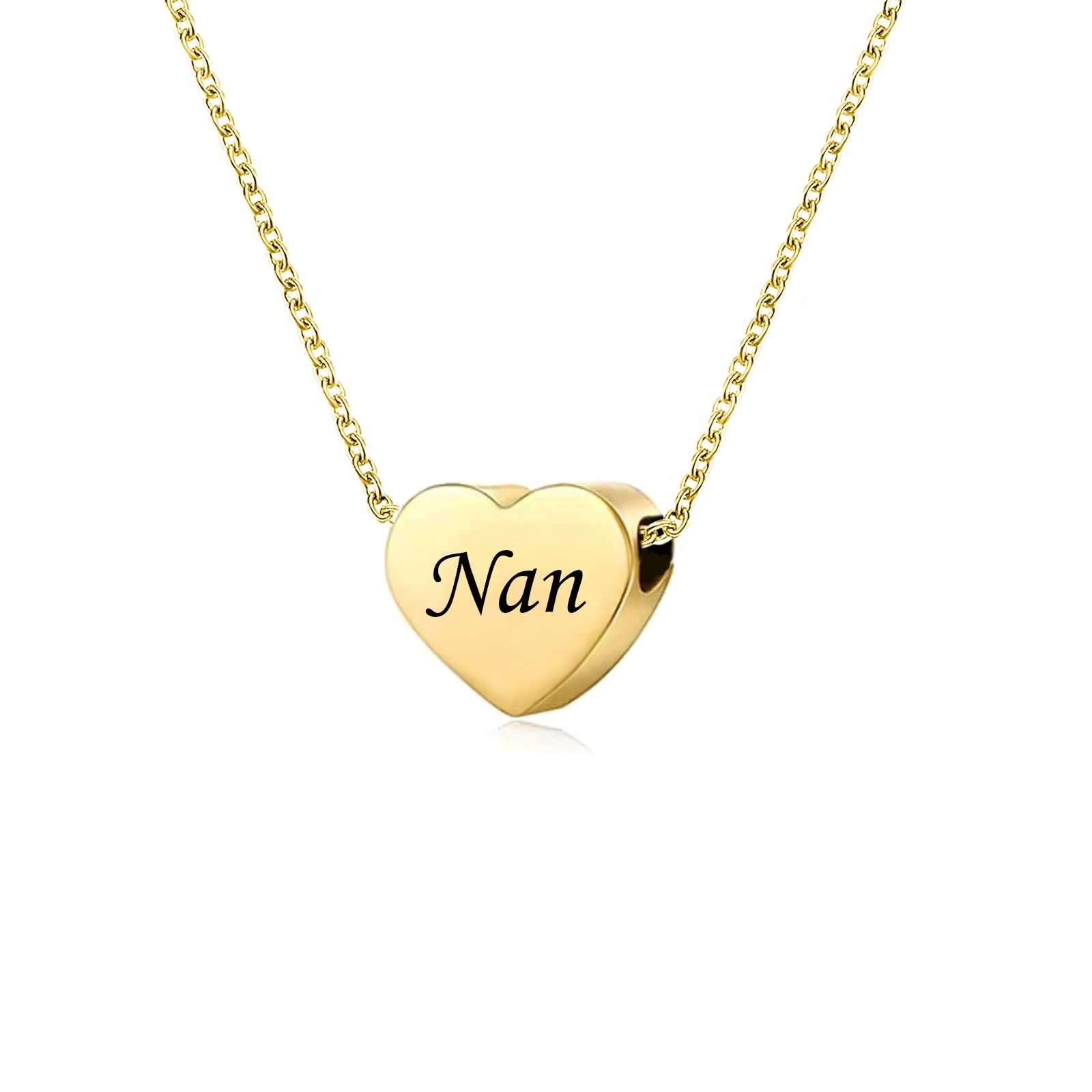 KunBead Jewelry 18 inch Nan Nana Nanny Grandma Pendant Necklace for Women Girls Jewellery