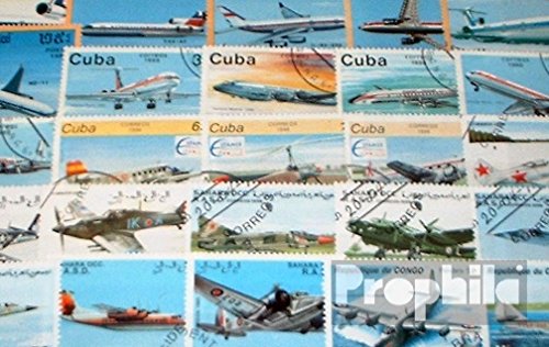 Prophila Collection Motives 150 various Aircraft stamps (Stamps for collectors) Airplanes/Balloons/Zeppelins/Aviation