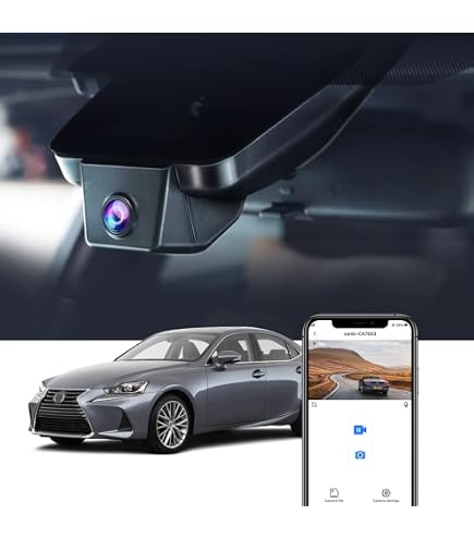 C Class Dash Cam Fitcamx Front 4K Rear 1080P Dash Cam Adapts For Lexus RZ 2023-2025 300e 450e Premium Luxury, OEM Factory Look, Dual HD Video, Built-in WiFi & APP, Loop Recording, G-Sensor