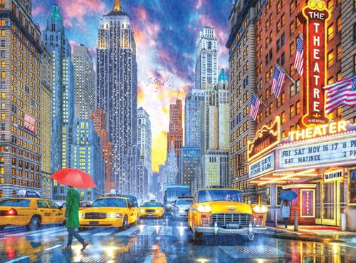 Buffalo Games - Dominic Davison - Rainy Manhattan - 1000 Piece Jigsaw Puzzle for Adults -Challenging Puzzle Perfect for Game Nights - Finished Size is 26.75 x 19.75