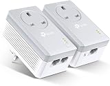 TP-Link TL- Passthrough Powerline Starter Kit UK Plug 600 Mbps
