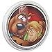 Fan Emblems Scooby Doo 3D Car Emblem Domed/Multicolor/Chrome, Scooby Shaggy Automotive Sticker Decal Badge Flexes to Fully Adhere to Cars, Trucks, Motorcycles, Laptops, Windows, Almost Anything