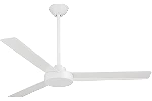 Minka-Aire F524-WHF Roto 52" Ceiling Fan with Wall Control, Flat White
