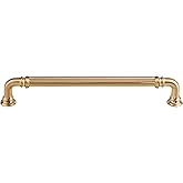 Top Knobs TK324HB TK324 Reeded 7 Inch Center to Center Handle Cabinet Pull from The Chareau Collection