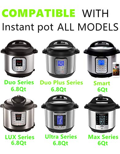 Vemico Pressure Cooker Accessories Set for Instant Pot 10 Pcs Compatible with 5,6,8Qt Pressure Cooker with Steamer Basket, Egg Rack,Egg Bites Mold,Oven Mitts,Food Tong