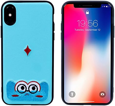 KUUFER iPhone X Case with Embroidery Painting for Apple iPhone X 2017 (blue)