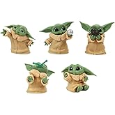 ZKTSRY 5-Pack Baby Yoda Gifts - 2.2-Inch Anime Action Figure Model, Action Figures Suitable for Movie Fans of All Ages