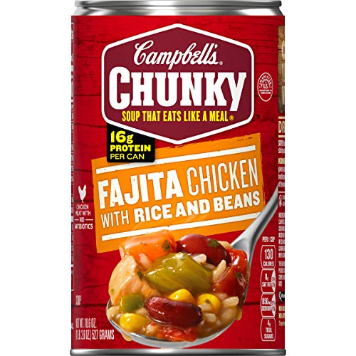 Campbell's Chunky Soup, Fajita Chicken with Rice and Beans, 18.6 Ounce (Pack of 12) - Thumbnail 7