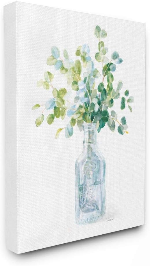 Paintings - Stupell Industries Flower Jar Still Life Green Blue Painting, 16 x 20, Multi-Color