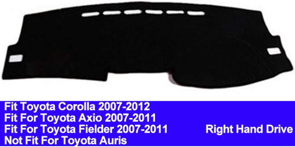 AUCD Car Dashboard Cover Dash Mat for Toyota Corolla Axio Fielder 2007 2008 2009 2010 2011 Auto Non-Slip Sun Shade Pad Carpet