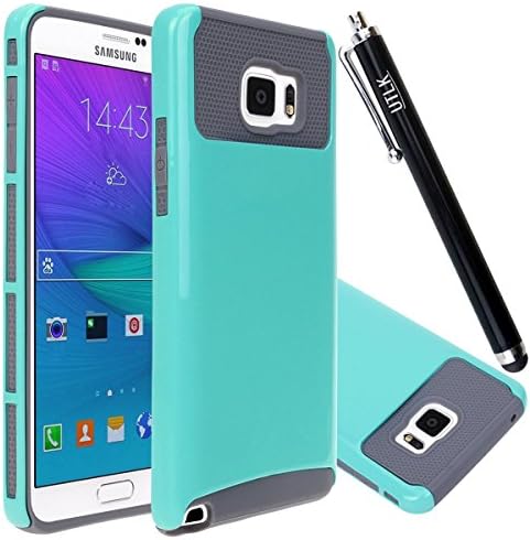 Note 5 Case, UTLK® [Shock Absorbent] Hybrid Dual Layer Premium Armor Bumper Cover Armor Case for Samsung Galaxy Note 5 Mint Gray