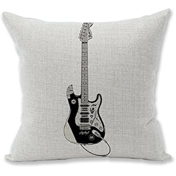Amazon Com Hidoon Guitar Pillows Decorative Throw Pillow Cover