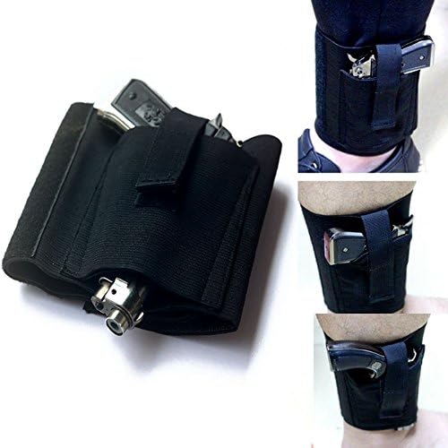 SAUNICE Concealed Universal Black Carry Ankle Leg Pistol Gun Holster