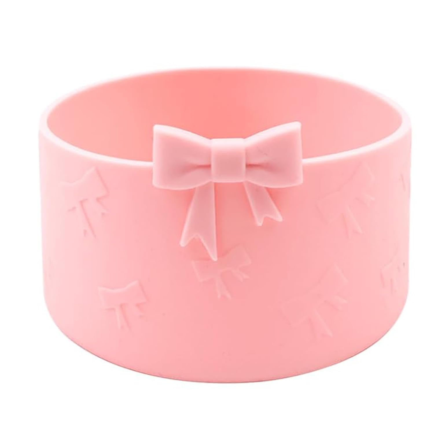 Photo 1 of 1Pcs Bow Protective Cup Boot for 20 30 40oz Stanley Bumper, Silicone Tumbler Bottom Sleeve Cover Accessories (Pink)