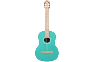Cordoba Protégé C1 Matiz Classical Guitar in Aqua with Color-Matching Recycled Nylon Gig Bag