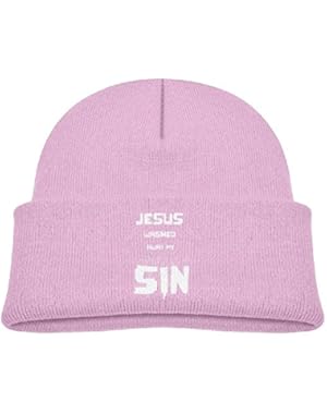 Infant Jesus Washed Away My Sin Unisex Cotton Beanie Hat For Cute Baby Boy/Girl Soft Toddler Infant Cap Royalblue