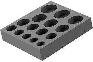 Round Graphite Casting Ingot Mold Crucible Casting Mold Metal Melting Refining Tools for Melting and Refining Silver, Brass, 