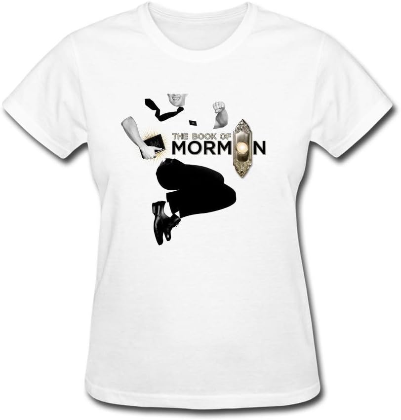 SAMJOSY Women's The Book Of Mormon Art T-shirt Size XXL White