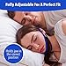 Anti Snore Chin Strap for Women and Men - Adjustable Anti Snoring Solution Device - Sleep Better Tonight with Natural Snore Stopper Chin Strap - Safe, Effective, Easy to Use -Bundled Nose Vents Vizayo