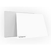 Seihoo White Plastic Resin Hard Mouse Pad Premium Esports Waterproof Ultra Smooth No Irritating Smell Environment Fast and Accurate Control for Office and Gaming Laptop(11.81x9.45in)