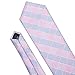 Barry.Wang Plaid Ties Check Mens Necktie Set with Handkerchief Cufflinks Classic Stripe
