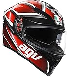 AGV K5 S Tempest Motorcycle Helmet Black/Red MD/SM