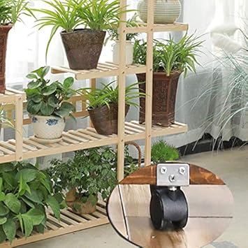 HBY Estante tridimensional de plantas de cuatro plantas, superior ...