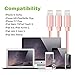 iPhone Cable - Aonsen 3Pack 10FT Extra Long Nylon Braided Charging Cord Charger, Lightning to USB Cable for iPhone 7, 7 Plus, SE, 6s, 6, 6 +, 5, 5s, iPad Air / Mini, iPod (Rose)