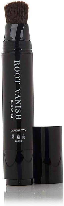 ROOT VANISH BY KAZUMI in Dark Brown Instantly Camouflages Gray Roots and Hair with Natural Anti-Aging Botanicals. 100 Click Pumps (20ml / 0.7oz) Lasts 2-3 Months. Carries You Over Between Salon Color Appointments.