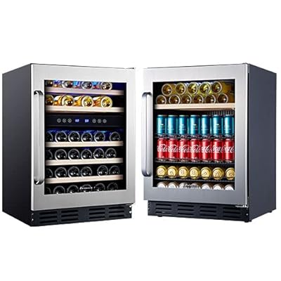 Buy Kalamera Mini Fridge 24 Beverage Refrigerator And Wine Cooler Built In Or Freestanding 120 Cans 16 45 Bottles Capacity For Soda Beer Or Wine For Kitchen Office Or Bar