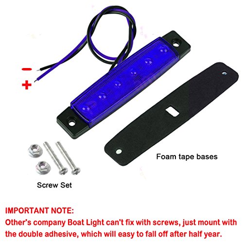 Shangyuan Interior Marine Strip Lights, 6 Led Utility Strips, Marine