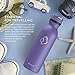 Buzio Vacuum Insulated Stainless Steel Water Bottle, Cold for 48 Hrs, Hot for 24 Hrs, Double Wall Standard Mouth with BPA Free Flex Cap, 20oz, Plum, Leak Proof