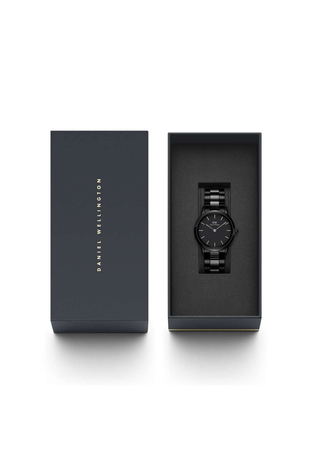 Daniel Wellington Men's Black Iconic Link Ceramic Watch DW00100414