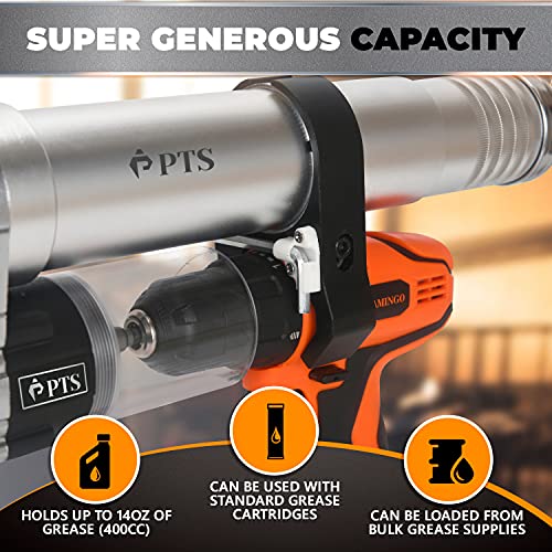 PTS Grease Gun Attachment for Cordless Drill Transform an Impact Driver