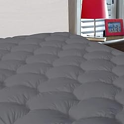 JURLYNE Mattress Pad Queen Size, Quilted Fitted