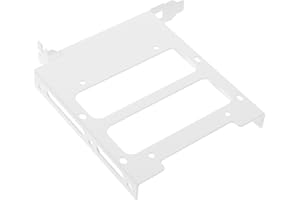 Artibetter Pci Slot Metal Hard Drive Tray Mounting Bracket 3.5-Inch Rear Panel for Computer Mechanical and