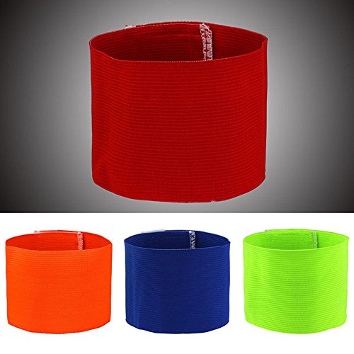 1PCS RUNSTAR Professional Football Soccer Captain Armband Player Arm Band Adjustable Color Green