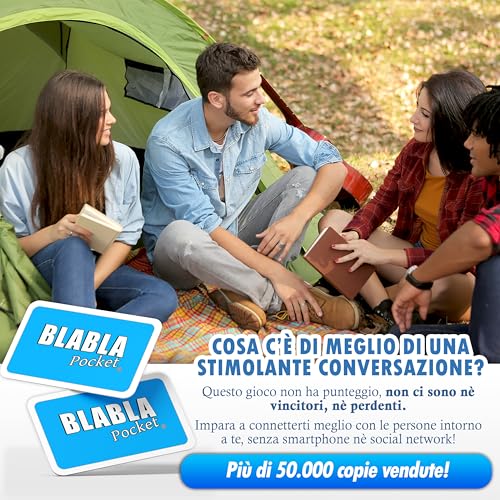 BLABLA Pocket for Friends | Conversation Cards – Board Games for Adults and Children – Board Game for 2 Players Up – Board Games to Meet Each Other – Games in Box for Parties