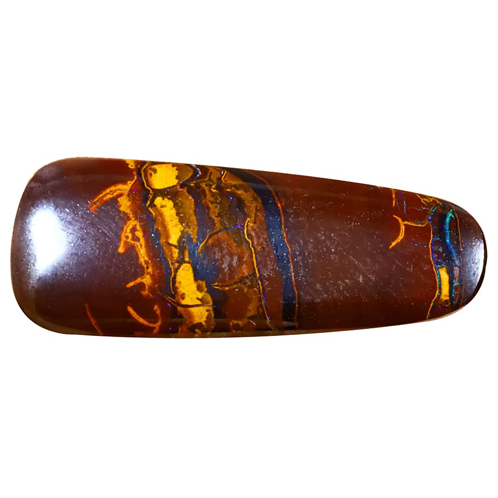 12.36 ct Fancy Shape (26 x 10 mm) Multi Color Australian Koroit Boulder Opal Natural Loose Gemstone