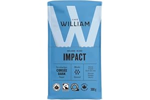 Café William Impact – Organic Ground Coffee, Dark Roast | Canada Organic, Fairtrade, Kosher, B Corp Certified, 100% Arabica |